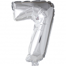 Folieballong 7 H: 41 cm Silver Ballonger