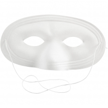 Vit Ögonmask Maskerad B: 17,5 cm 1 st Masker