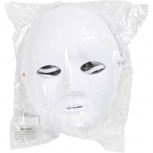 Helmasker av papp H: 22 cm B: 17 10 st Masker
