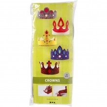 Kronor av papp 50 st 230 g Masker till scrapbooking, pyssel och hobby