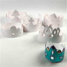 Kronor av papp 50 st 230 g Masker till scrapbooking, pyssel och hobby