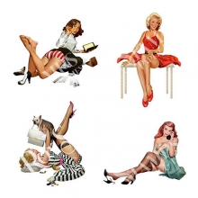 Paper Pack Rox Stamps Pin Up Girls 14x14 cm Scrapbooking Papper