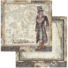 Paper Pad Stamperia Sir Vagabond 8x8 Tum Pappersblock 4 8