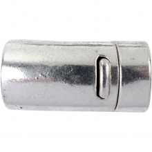 Magnetlås Antiksilver - 26 mm - Hål 10 mm