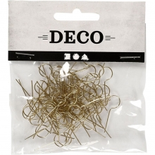 Upphängningsöglor 50 st L: 22 mm Förgylld Julkulor