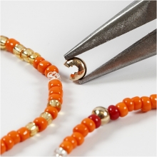 Knuttäckare till elastikt snöre Förgylld 500 st Avslutningshylsa