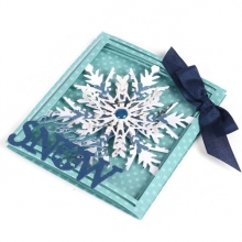 Sizzix Thinlits Dies Snowflake Tri-Fold Card Stansmaskin