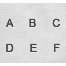 Prägelstämplar 3 mm Stora bokstäver Raka 27 st