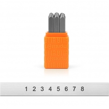 Prägelstämplar stl. 3 mm Siffror 9 st till scrapbooking, pyssel och hobby