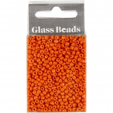 Seed Beads 3 mm Orange 25 gram pärlor, smyckestillverkning