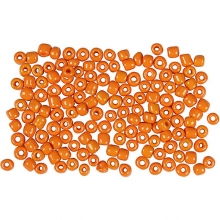 Seed Beads 3 mm Orange 500 gram till scrapbooking, pyssel och hobby