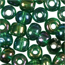 Seed Beads 3 mm Grönolja 25 gram pärlor, smyckestillverkning