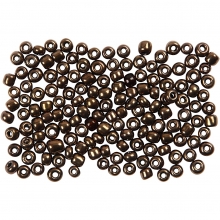Seed Beads 3 mm Bronze 500 gram till smyckestillverkning
