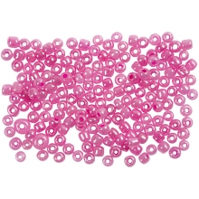 Seed Beads 3 mm Rosa 25 gram pärlor, smyckestillverkning