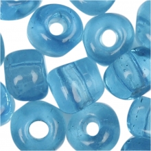 Seed Beads 4 mm Klar Turkos 500 gram till scrapbooking, pyssel och hobby