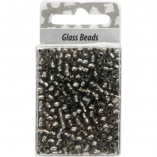 Seed Beads 4 mm Klargrå 25 gram till smyckestillverkning