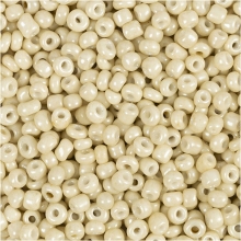 Seed Beads - 3 mm - Hål 0,6-1 mm - Off White - 25 g