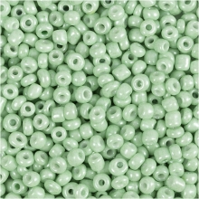 Seed Beads - 3 mm - Hål 0,6-1 mm - Ljusgrön - 25 g