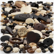 Naturmix Pärlor 5-30 mm 300 g pärlor, smyckestillverkning