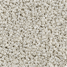 Seed Beads - 1,7 mm - Silver Metallic - 25 gram