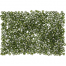 Seed Beads 1,7 mm Gräsgrön 25 gram till scrapbooking, pyssel och hobby