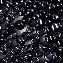 Seed Beads 1,7 mm Mörkgrå 500 gram till scrapbooking, pyssel och hobby