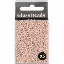 Seed Beads - 1,7 mm - Hål 0,5-0,8 mm - Dusty Rose - 25 g
