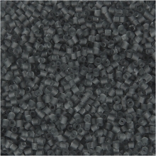 Seed Beads - 1,7 mm - Transparent Grå - 2-cut - 25g