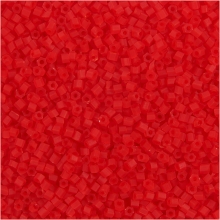 Seed Beads 1,7 mm Röd 2-cut 25g pärlor, smyckestillverkning