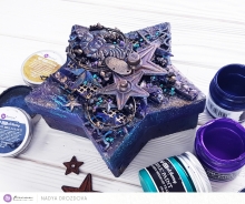 Finnabair Alchemy Acrylic Paint Metallique Royal Blue Konstnärsfärg Prima
