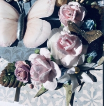 Celebrate kort med fjäril Pyssel papper till scrapbooking, pyssel och hobby