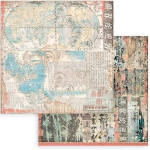 Paper Pad Stamperia Sir Vagabond in Japan 8x8 Tum Pappersblock 4 8