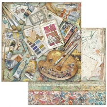 Paper Pad Stamperia Atelier des Arts 8x8 Tum Pappersblock 4 8