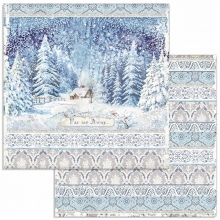 Paper Pad Stamperia Winter Tales 12x12 Tum Julpyssel Papper