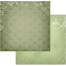 Papper Couture Creations Vintage Rose Garden Green Damask Scrapbooking