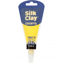 Silk Clay Creamy Gul 35 ml Lera till scrapbooking, pyssel och hobby