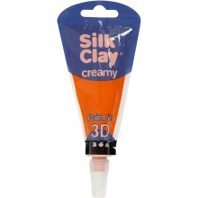 Silk Clay Creamy Orange 35 ml Lera till scrapbooking, pyssel och hobby