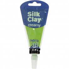 Silk Clay Creamy Ljusgrön 35 ml Lera till scrapbooking, pyssel och hobby