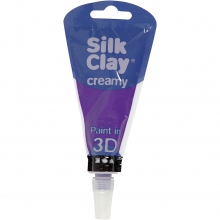 Silk Clay Creamy Lila 35 ml Lera till scrapbooking, pyssel och hobby