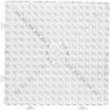 Pärlplattor - 15x15 cm - Till JUMBO-pärlor - Stor kvadrat
