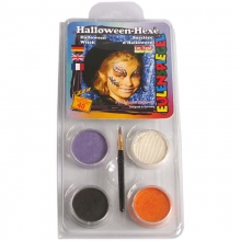 Eulenspiegel ansiktsfärg Halloween 1 set Halloweenpyssel Höstpyssel