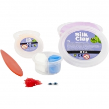 DIY Funny Friends Modeller Silk Clay Lera Lila Giraff Pysselset För Barn