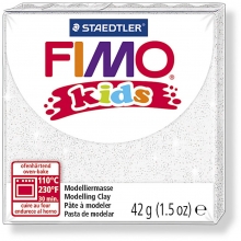 FIMO Kids Clay - Vit Glitter - 42 g