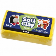 Soft Clay Modellera Gul 500 g till scrapbooking, pyssel och hobby