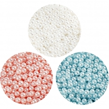 Pearl Clay Lera 3-pack Ljusblå, Vit, Rosa