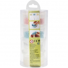 Pearl Clay Lera 3-pack Ljusblå, Vit, Rosa