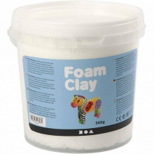 Foam Clay Vit 560 g Lera till scrapbooking, pyssel och hobby