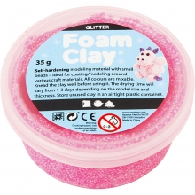 Foam Clay - Cerise - Glitter - 35 g