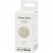 Flaska med vanilla keramikglasyr 60 ml, packshot.