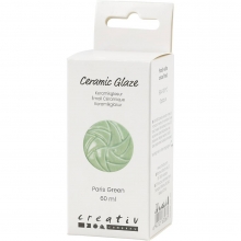 Flaska med paris green keramikglasyr 60 ml, packshot.